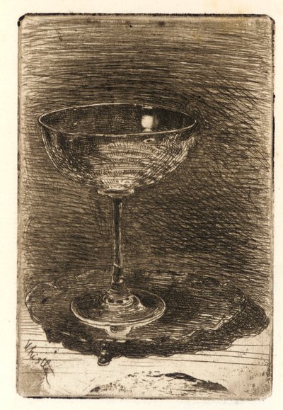 Il bicchiere di vino da James Abbott McNeill Whistler