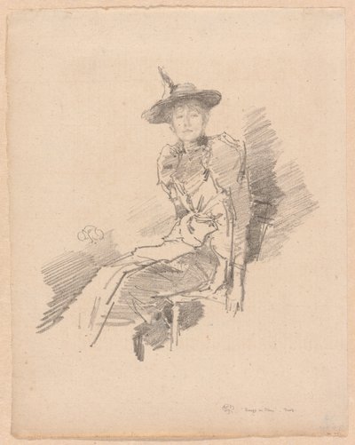 Il cappello alato da James Abbott McNeill Whistler