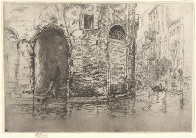 Due Portali, dal Primo Set di Venezia (Venezia, Una Serie di Dodici Incisioni) da James Abbott McNeill Whistler