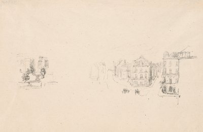 Due schizzi di prova: A. Grand Rue, Dieppe; B. Un interno da James Abbott McNeill Whistler