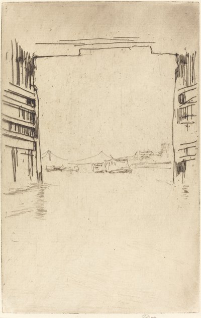 Sotto il Vecchio Ponte di Battersea da James Abbott McNeill Whistler