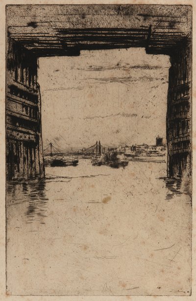 Sotto il vecchio ponte di Battersea da James Abbott McNeill Whistler