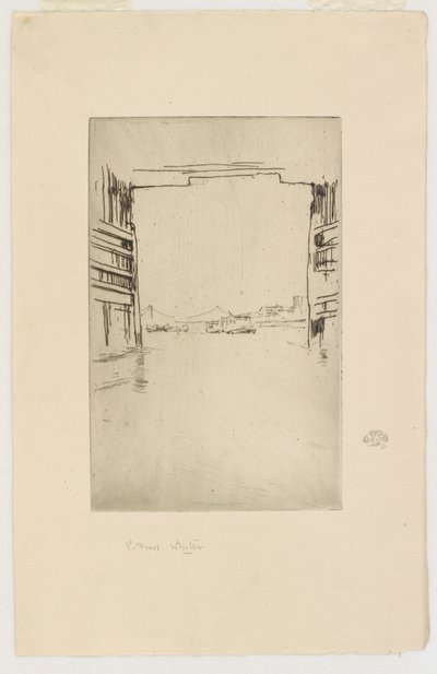 Sotto il vecchio ponte di Battersea da James Abbott McNeill Whistler