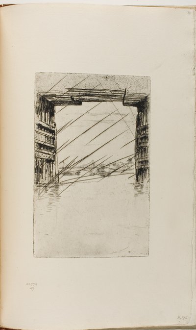 Sotto il Vecchio Ponte di Battersea da James Abbott McNeill Whistler