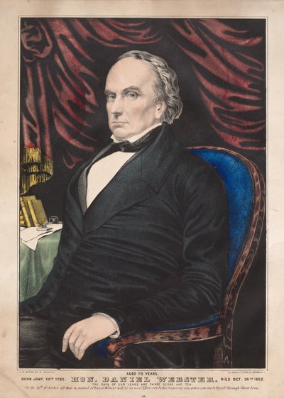 On. Daniel Webster, 70 anni da James Merritt Ives