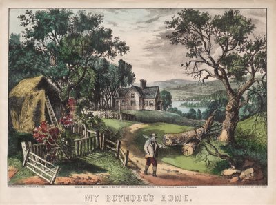 La casa della mia infanzia da James Merritt Ives