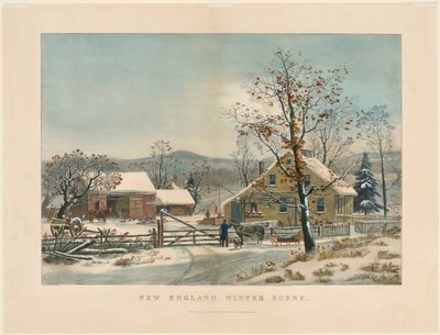 Scena Invernale del New England, 1861 da James Merritt Ives