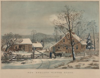Scena invernale del New England, 1861 da James Merritt Ives