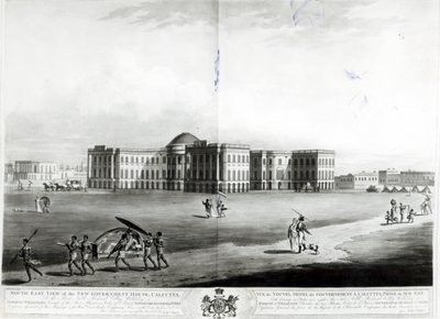 Vista sud-est della nuova Casa del Governo, Calcutta da James Moffat