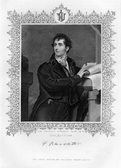 Sir Francis Burdett 1770-1844, politico riformista inglese, XIX secolo da James Morrison