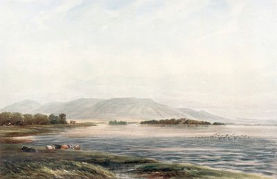 "Castello di Lochleven" (litografia a colori) da James Orrock