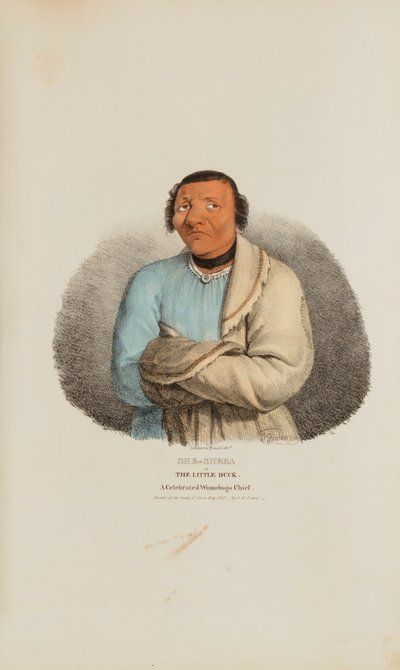 SHE-SHEBA o la piccola anatra; un famoso capo Winnebago, da Il portafoglio aborigeno da James Otto Lewis