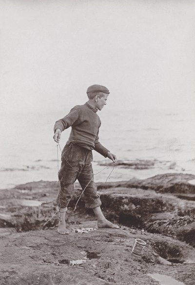 Un ragazzo pescatore, c.1890 da James Patrick