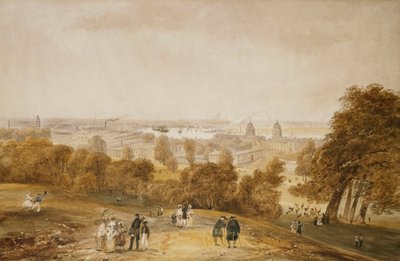 Una vista di Londra da Greenwich da James Pattison Cockburn