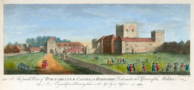 Castello di Portchester, Hampshire, 1720 da James Peake