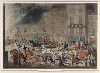 Vigili del fuoco di Londra, c.1830 da James Pollard