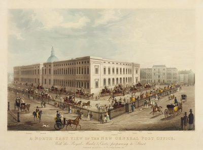 Vista nord-est del Nuovo Ufficio Postale Generale, 1829 da James Pollard