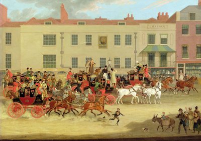 Le poste del Nord al Peacock, Islington da James Pollard