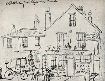 Il vecchio Leone Bianco, Edgware Road, c1821 da James Pollard