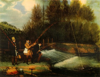 Pesca al luccio nel fiume Lea, 1831, 1941 da James Pollard
