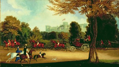 Guglielmo IV che guida nel Parco di Windsor da James Pollard