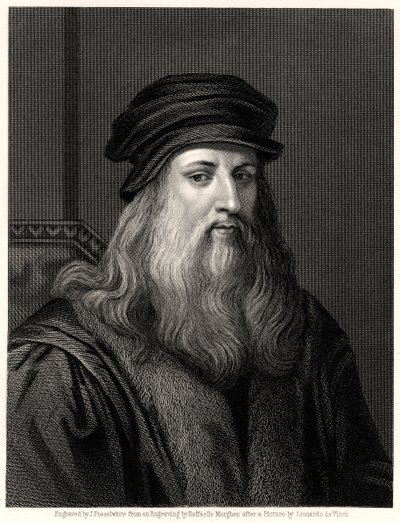 Leonardo da Vinci, XIX secolo da James Posselwhite