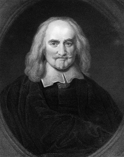 Thomas Hobbes, filosofo inglese del XVII secolo, 1836 da James Posselwhite