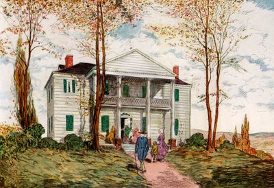 Morris-Jumel Mansion, Washington Heights, XVIII secolo, 1921 da James Preston
