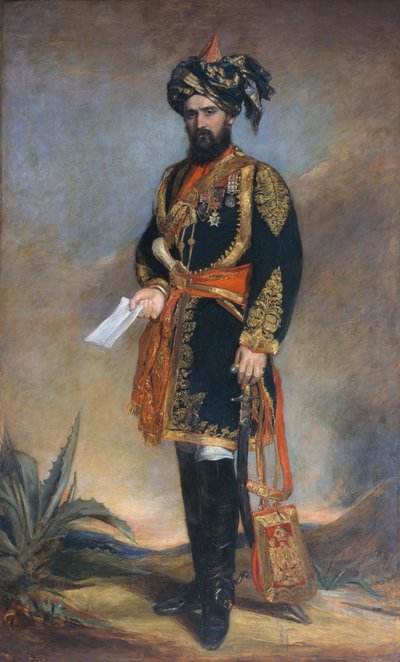 Colonnello Probyn CB VC (1833-1924) ADC onorario del Viceré dell