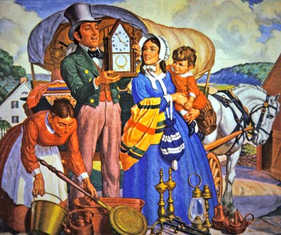 Il commesso viaggiatore (litografia a colori) da James Reid (after) Lambdin