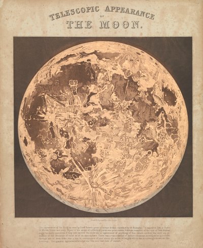 Aspetto telescopico della luna da James Reynolds