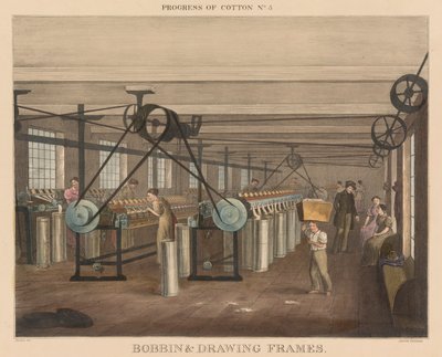 Il progresso del cotone: n. 5 - Bobine e telai di disegno da James Richard Barfoot