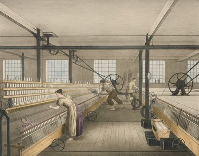 Filatura, Progresso del Cotone No. 6, pub. 1840 da James Richard Barfoot