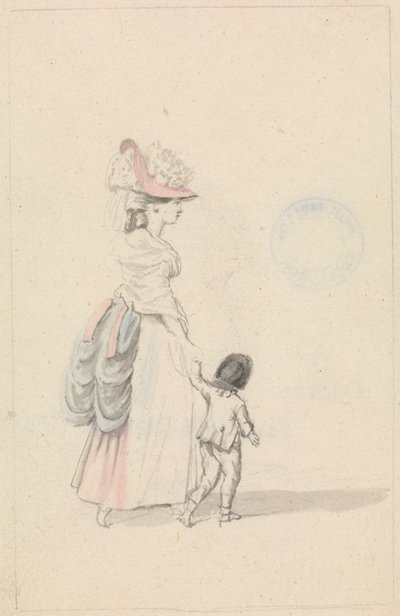 Donna e bambino da James Roberts