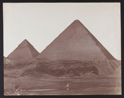 Egitto. Giza. Piramidi di Cheope e Chefren da James Robertson