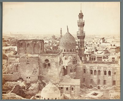 Egitto. Il Cairo. Vista di una delle moschee da James Robertson