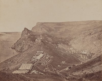 Fortificazione sopra il porto di Balaclava da James Robertson