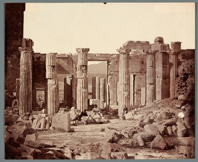 «Interno dei Propilei» [Atene. Acropoli - Propilei] da James Robertson