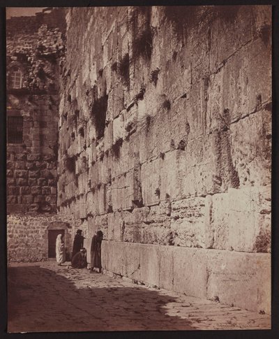 Muro del Pianto degli ebrei [Gerusalemme. Muro del Pianto (Muro Occidentale)] da James Robertson