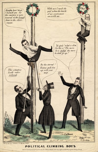 Ragazzi arrampicatori politici, pubblicato da J Baillie, H Bucholzer, New York, 1844 da James S. Baillie