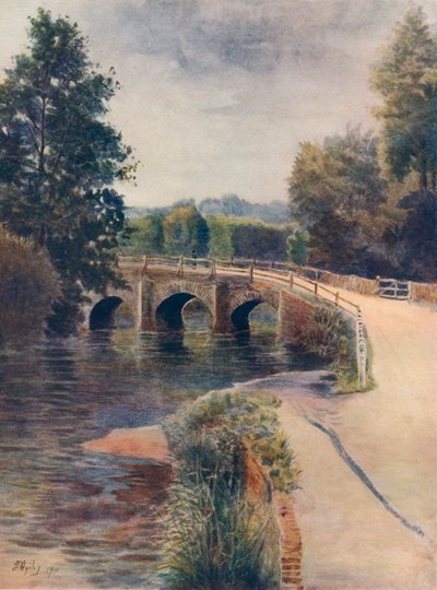 Eashing Bridge, 1911, 1914 da James S Ogilvy