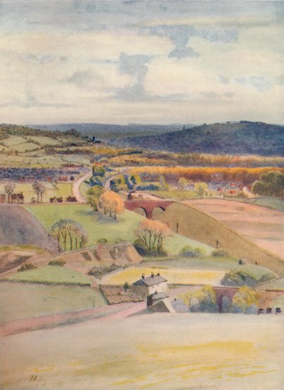 Veduta su Merstham e Redhill, da Alderstead da James S Ogilvy