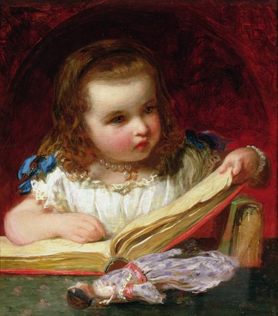 Una ragazza che legge da James Sant