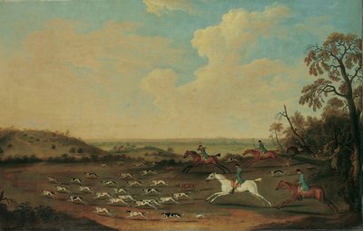 Caccia in piena corsa a Quorley, Hampshire, c.1770 da James Seymour