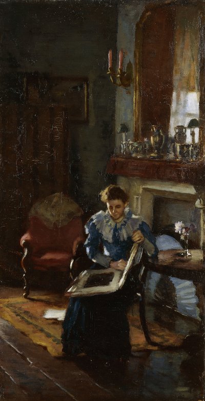 Un interno di Dublino, c.1915-20 da James Sinton Sleator