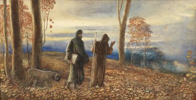 Dante e Virgilio a Vallombrosa da James Smetham