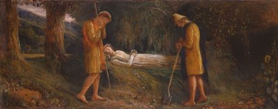 Imogene e i pastori, 1860-1870 da James Smetham