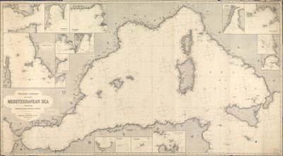 Carta del Mediterraneo occidentale da James & Son Imray