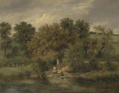Lavaggio delle pecore a Postwick Grove, Norwich da James Stark