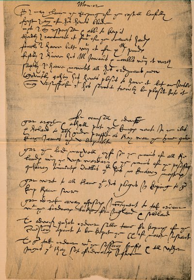 Memoriale del Conte di Morton sulle dimissioni dalla Reggenza, marzo 1578 da James Stillie